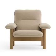 Fotel Brasilia Natural Oak Bouclé 02 Audo