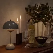 Lampa Stołowa Flowerpot VP9 Grey Beige Andtradition