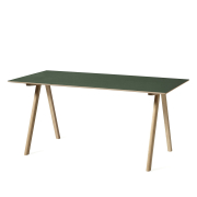 Biurko CPH10 naturalny dąb - zielone linoleum Hay