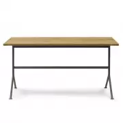 Biurko Kip szara podstawa dębowe Normann Copenhagen