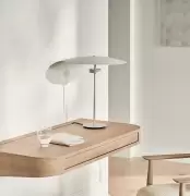 Biurko ścienne Vala 110 cm dąb bielony Bolia