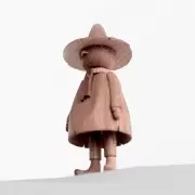 Figurka Dekoracyjna Moomin x SNUFKIN Dąb Naturalny S Boyhood