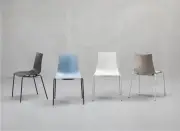 KRZESŁO ZEBRA TECHNOPOLYMER 4 STAL POWLEKANA SCAB DESIGN