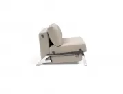 Sofa rozkładana Cubed 160 cm chromowana podstawa Sand Grey Innovation