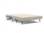 Sofa rozkładana Cubed 160 cm chromowana podstawa Sand Grey Innovation
