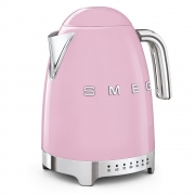 Czajnik elektryczny z regulacją temperatury 50's Style pastelowy róż Smeg