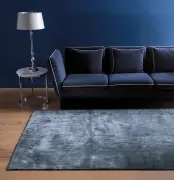 DYWAN linen dark blue 160X230 cm CARPET DECOR