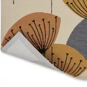 Dywan zewnętrzny Dandelion Clocks ochre silver Sanderson