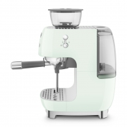 Ekspres do kawy kolbowy z młynkiem 50's style pastelowa zieleń Smeg