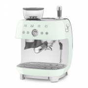 Ekspres do kawy kolbowy z młynkiem 50's style pastelowa zieleń Smeg