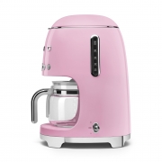 Ekspres do kawy przelewowy 50's Style pastelowy róż Smeg