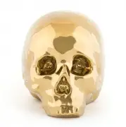 DEKORACJA MEMORABILIA MY SKULL ZŁOTA SELETTI