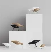 FIGURKA DEKORACYJNA SHOREBIRD DUŻA BIAŁA NORMANN COPENHAGEN