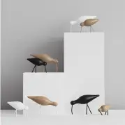 FIGURKA DEKORACYJNA SHOREBIRD MAŁA CZARNA-DĄB NORMANN COPENHAGEN