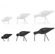 FIGURKA DEKORACYJNA SHOREBIRD MAŁA CZARNA NORMANN COPENHAGEN