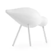 FIGURKA DEKORACYJNA SHOREBIRD ŚREDNIA BIAŁA NORMANN COPENHAGEN