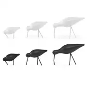 FIGURKA DEKORACYJNA SHOREBIRD ŚREDNIA BIAŁA NORMANN COPENHAGEN