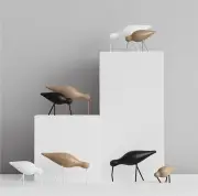 FIGURKA DEKORACYJNA SHOREBIRD ŚREDNIA BIAŁA NORMANN COPENHAGEN
