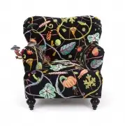 FOTEL Botanical Diva czarny SELETTI