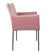 KRZESŁO DION RÓŻOWE VELVET WHITE LABEL LIVING