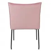 KRZESŁO DION RÓŻOWE VELVET WHITE LABEL LIVING