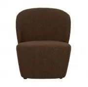 FOTEL LOFTY BRĄZOWY WOOOD