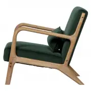 FOTEL MARK VELVET ZIELONY WOOOD