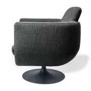 FOTEL OBROTOWY KIRK szary pols potten