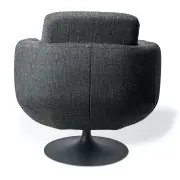 FOTEL OBROTOWY KIRK szary pols potten