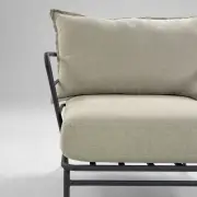 Fotel ogrodowy Mareluz beżowy kave home