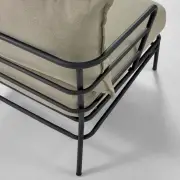 Fotel ogrodowy Mareluz beżowy kave home