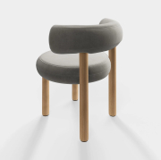Krzesło Fat Natural Wood - Clay Velvet Tom Dixon