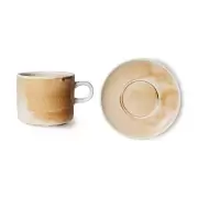 Filiżanka ze spodkiem Chef Ceramics kremowa HKliving