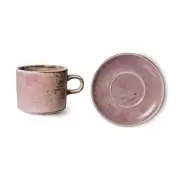 Filiżanka ze spodkiem Chef Ceramics różowa HKliving