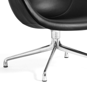 Fotel obrotowy AAL81 aluminiowa podstawa - Black Sierra HAY