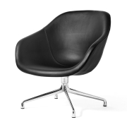 Fotel obrotowy AAL81 aluminiowa podstawa - Black Sierra HAY