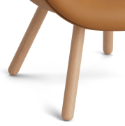 Fotel AAL82 Soft naturalny dąb - Sense Cognac HAY