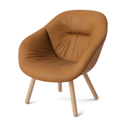 Fotel AAL82 Soft naturalny dąb - Sense Cognac HAY