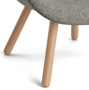 Fotel AAL82 Soft naturalny dąb - Vanir 243 HAY