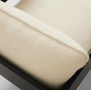 Fotel Arbour Turf cream - czarny lakierowany buk Hay