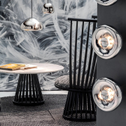 Fotel Fan czarny Tom Dixon
