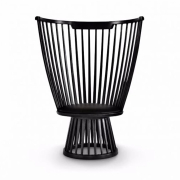 Fotel Fan czarny Tom Dixon