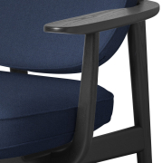 Fotel Fred Christianshavn 1153 - czarny jesion Fritz Hansen