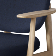 Fotel Fred Christianshavn 1170 - dąb lakierowany 1155 Fritz Hansen