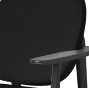 Fotel Fred Christianshavn 1175 - czarny jesion Fritz Hansen