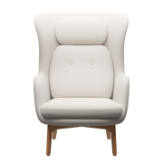 Fotel RO JH2 tkanina Fame White Fritz Hansen