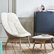 Fotel Uchiwa Quilted - Flamiber Cream HAY