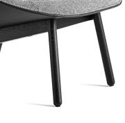 Fotel Uchiwa czarny dąb - Hallingdal 166 HAY