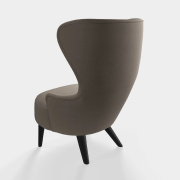 Fotel Wingback Micro kvadrat hero 2 grey Tom Dixon