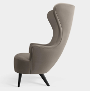 Fotel Wingback kvadrat hero 2 Grey Tom Dixon
